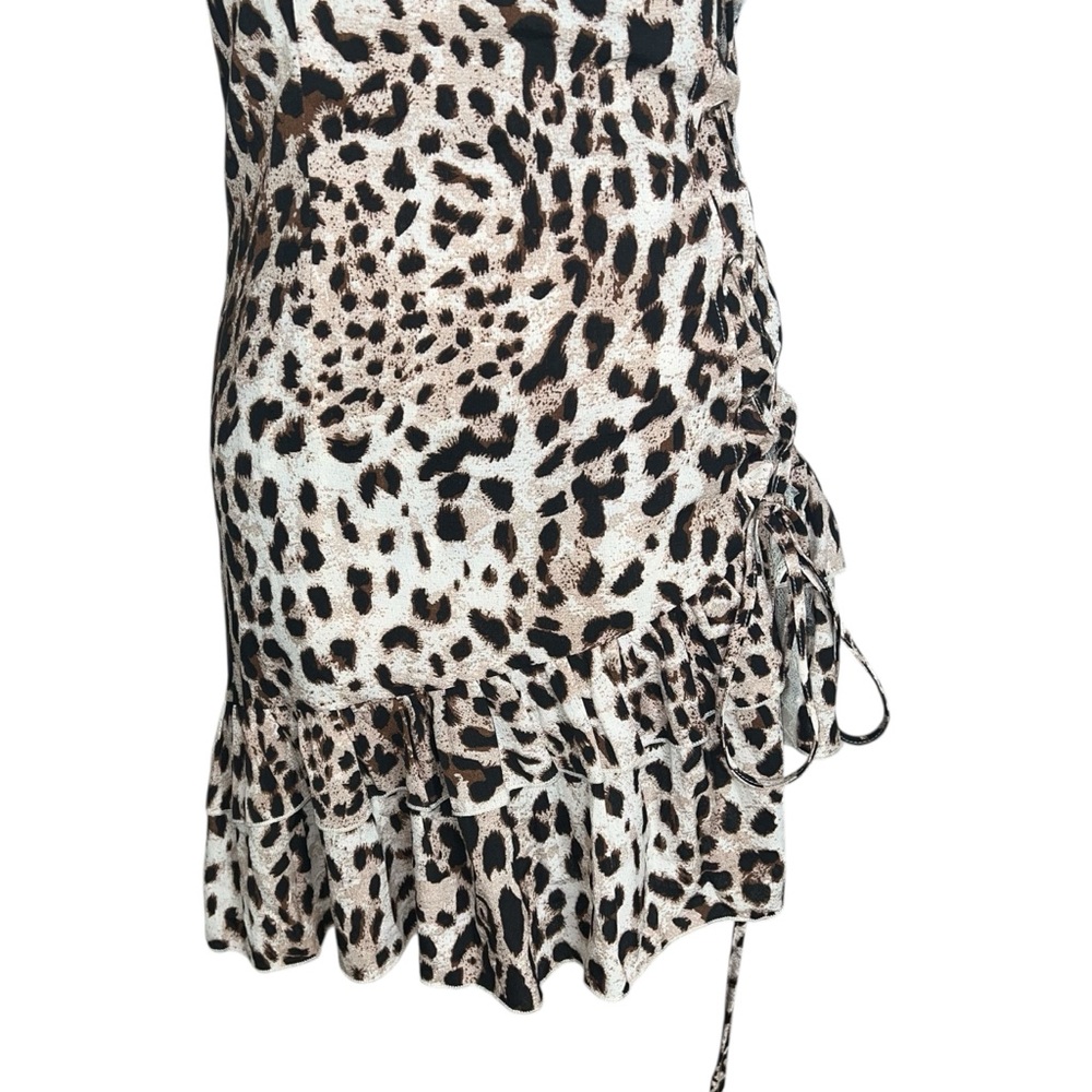 NWT E&I The Label Leopard Print Spaghetti Strap Dress - Picture 13 of 15